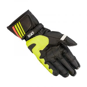 guantes alpinestars gp plus r v2 negro-amarillo fluor- rojo fluor en murcia francisco belmonte