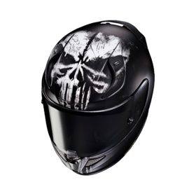 casco hjc rpha 11 punisher marvel negro blanco gris en murcia francisco belmonte