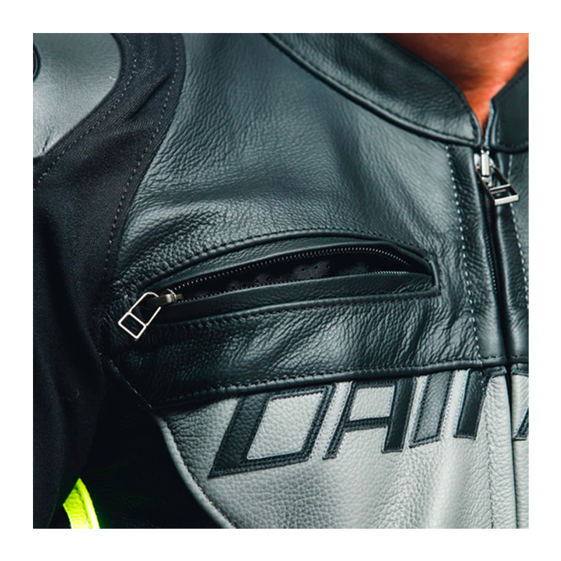 CHAQUETA DAINESE RACING GRIS CHARCOAL NEGRO Boutique Francisco  Belmonte