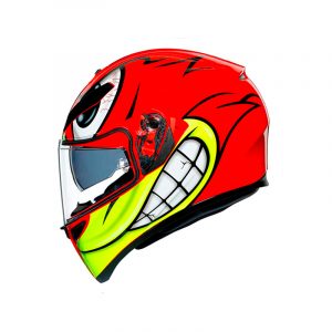 casco agv k3 sv pinlock maxvision angry red en murcia francisco belmonte