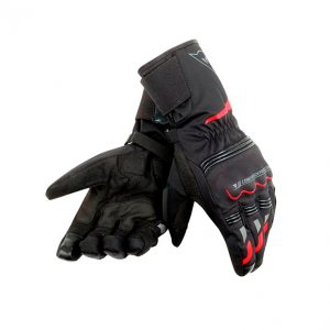 guantes dainese tempest d-dry long negro rojo