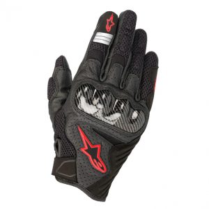 guantes alpinestars smx-1 air v2 negro rojo fluor en murcia francisco belmonte