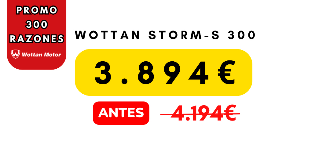 precio wottan storm-s 300 resto colores en francisco belmonte murcia