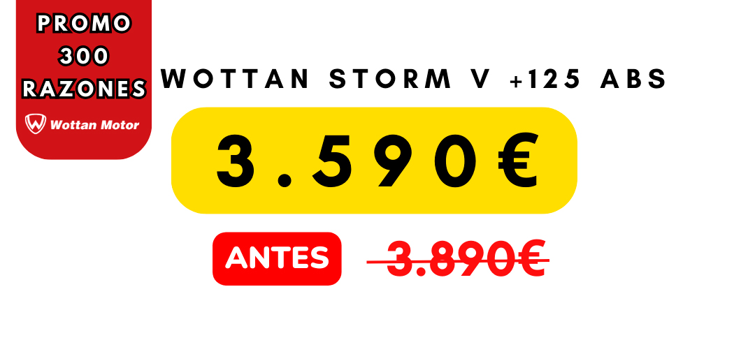 precio wottan storm v +125 abs en francisco belmonte murcia