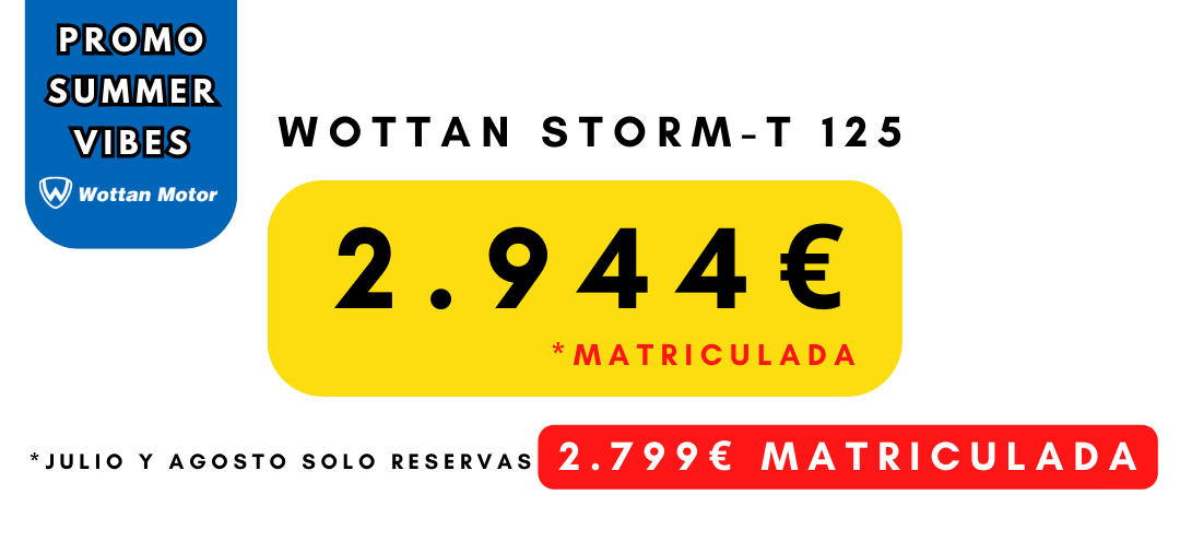 precio wottan storm t-125 promocion summer vives resto colores en murcia francisco belmonte